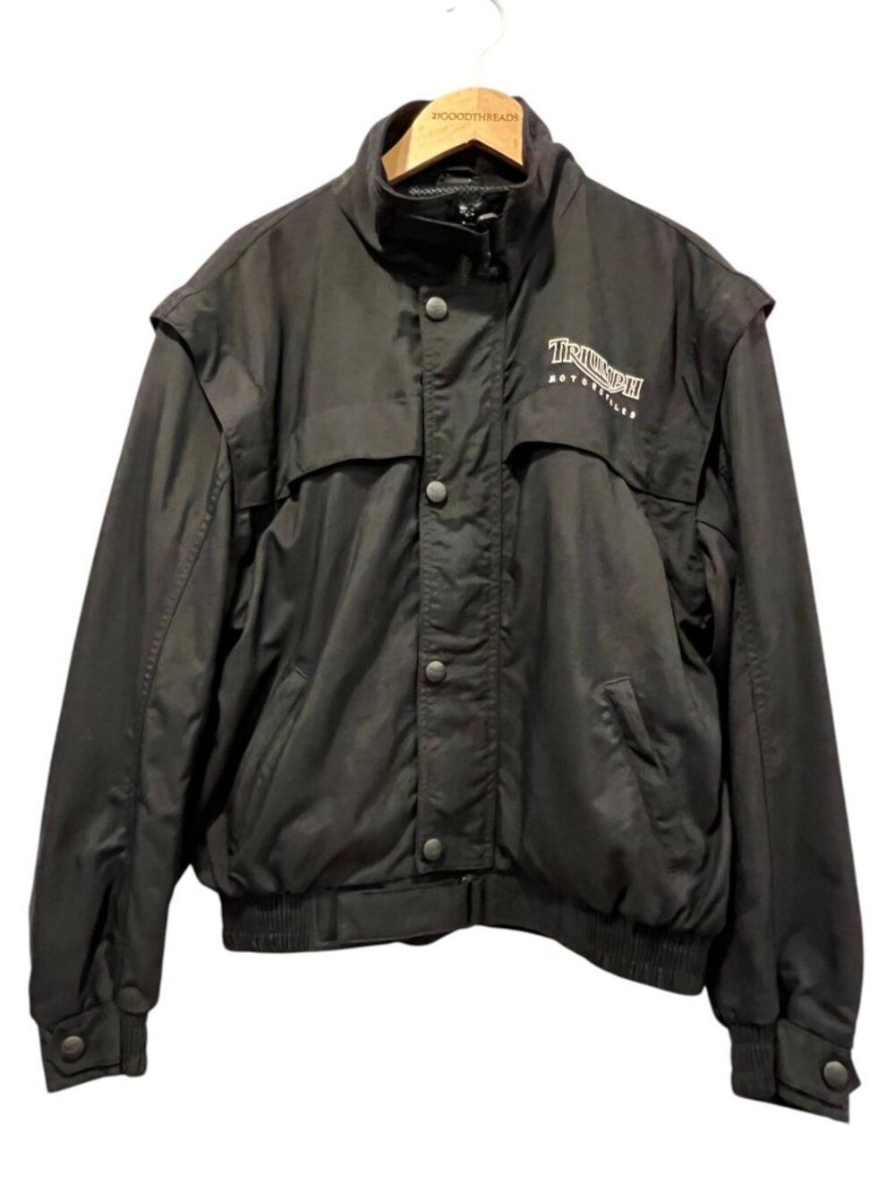 Triumph Triple Connection Convertible Moto Jacket, Black, M